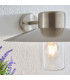 Fenwick 1 Light Outdoor Dome Wall Light Clear Glass-2