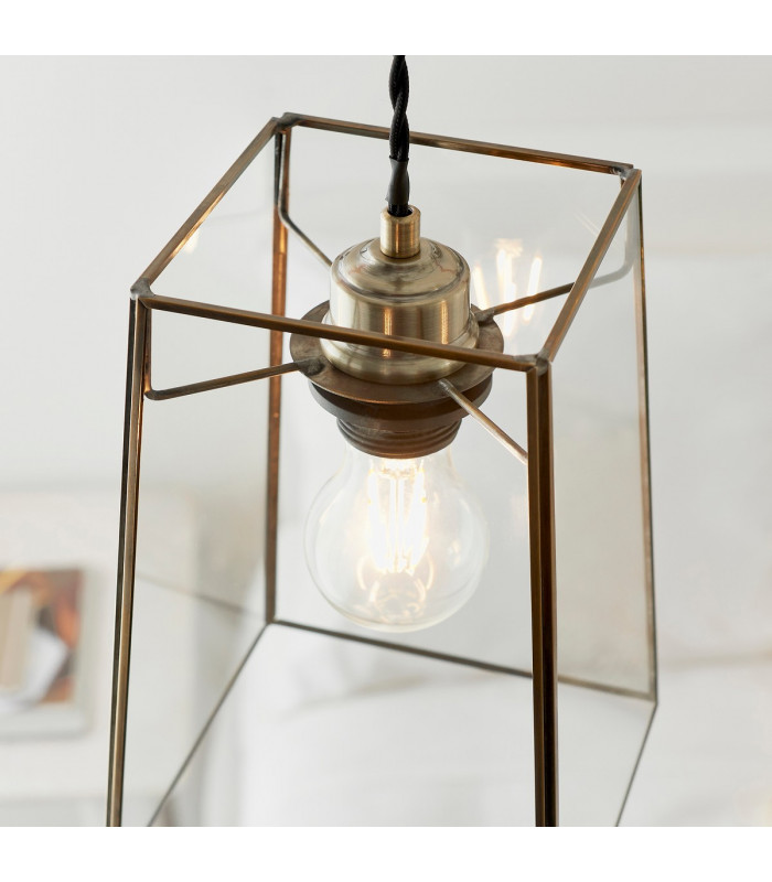 Beaumont Ceiling Pendant Light Antique Brass-3