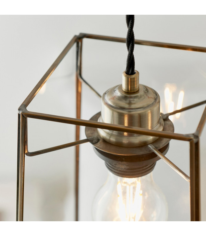 Beaumont Ceiling Pendant Light Antique Brass-6
