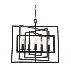 Tibbet 5 Light Ceiling Pendant Bronze