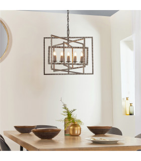 Tibbet 5 Light Ceiling Pendant Bronze-1