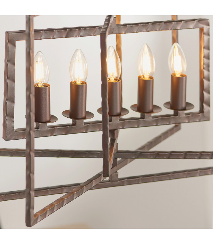 Tibbet 5 Light Ceiling Pendant Bronze-4