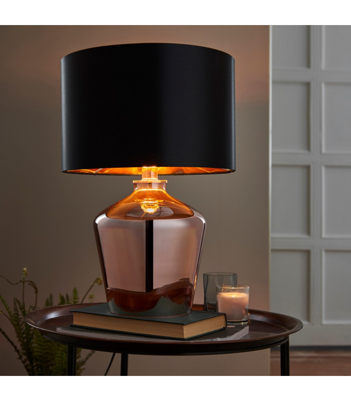 Waldorf Table Lamp Copper Glass-1