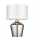 Waldorf Table Lamp Chrome Glass