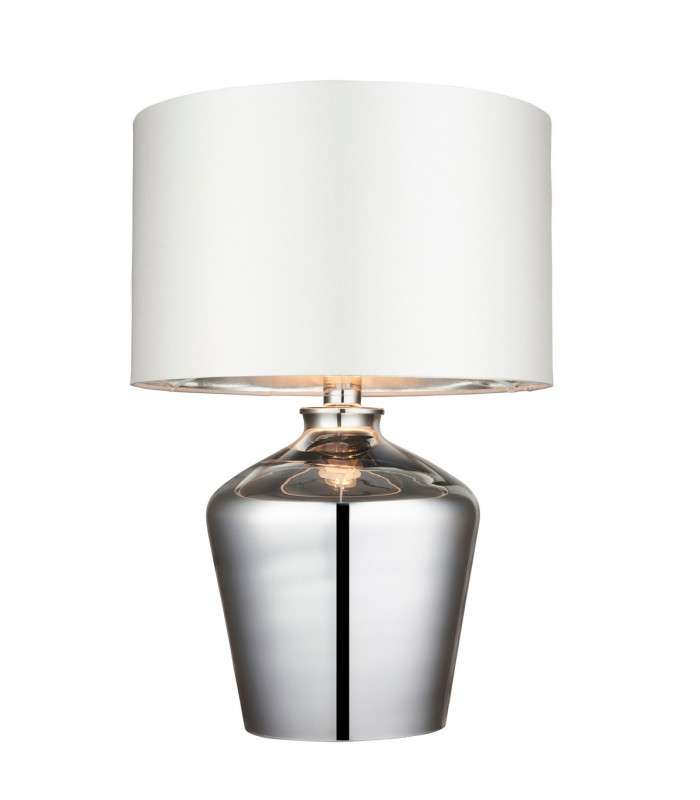 Waldorf Table Lamp Chrome Glass