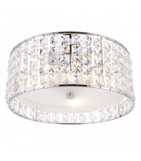 Belfont 3 Light Bathroom Flush Ceiling Light Chrome