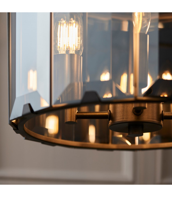 Clooney 4 Light Ceiling Pendant Slate Grey Gloss Paint-3
