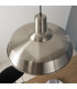 Moore 1 Light Dome Ceiling Pendant Gloss Nickel Plate-2