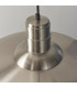 Moore 1 Light Dome Ceiling Pendant Gloss Nickel Plate-4