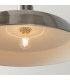 Moore 1 Light Dome Ceiling Pendant Gloss Nickel Plate-5