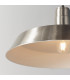 Moore 1 Light Dome Ceiling Pendant Gloss Nickel Plate-6