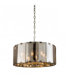 Clooney 8 Light Ceiling Pendant Slate Grey Gloss Paint
