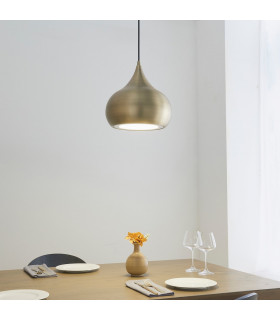 Brosnan 1 Light Dome Ceiling Pendant Matt Antique Brass-1