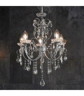 Tabitha 5 Light Bathroom Ceiling Pendant Light Chrome-1