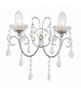 Tabitha 2 Light Bathroom Wall Light Chrome
