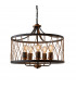 Heston 5 Light Cylindrical Ceiling Pendant Matt Black