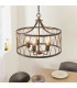 Heston 5 Light Cylindrical Ceiling Pendant Matt Black-2