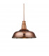 Jackman 1 Light Dome Ceiling Pendant Copper Plated Glass