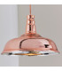 Jackman 1 Light Dome Ceiling Pendant Copper Plated Glass-2