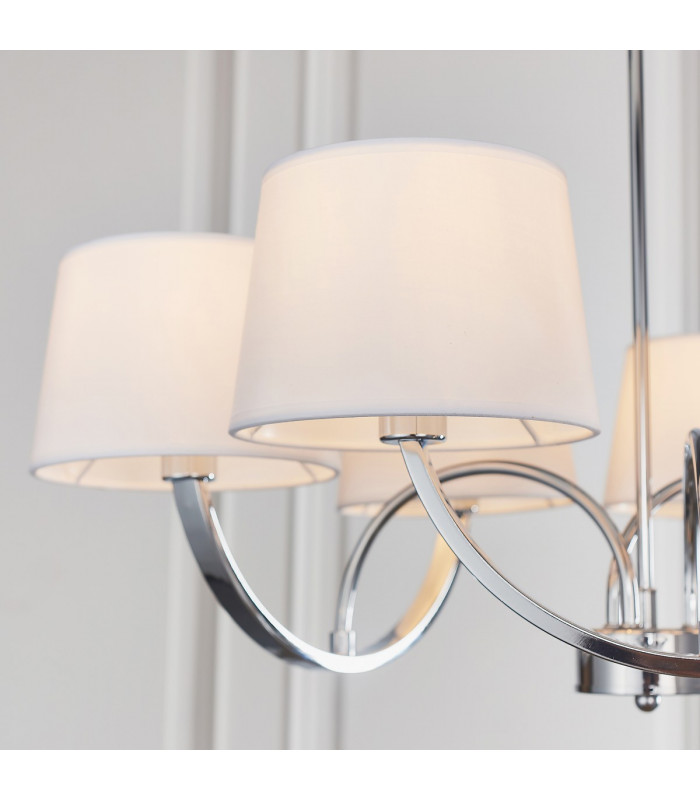 Macy 6 Light Multi Arm Ceiling Pendant Chrome-3