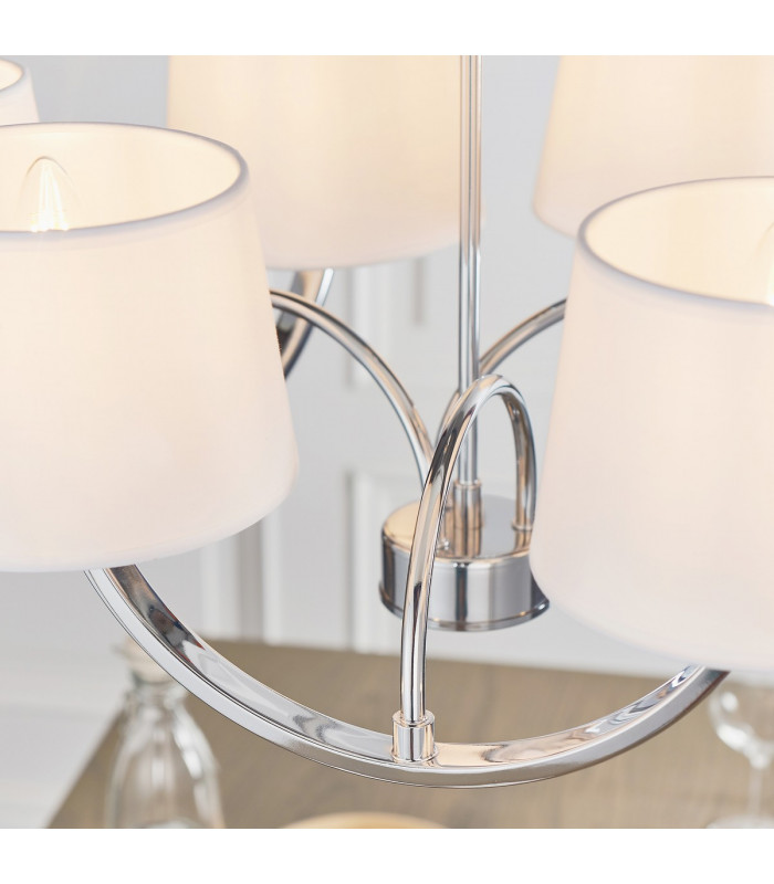 Macy 6 Light Multi Arm Ceiling Pendant Chrome-4