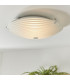 Roundel 2 Light Flush Ceiling Light Frosted White-1