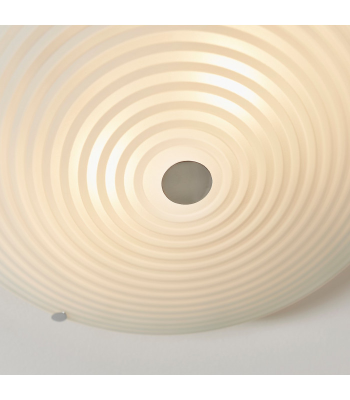 Roundel 2 Light Flush Ceiling Light Frosted White-6
