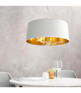Harvey 3 Light Ceiling Pendant Satin Brushed Gold-1