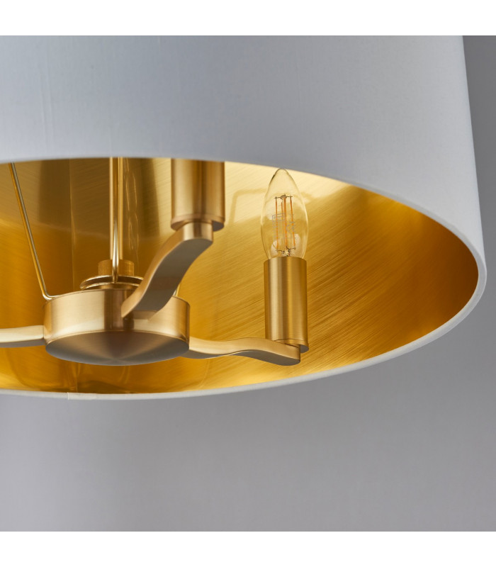 Harvey 3 Light Ceiling Pendant Satin Brushed Gold-5