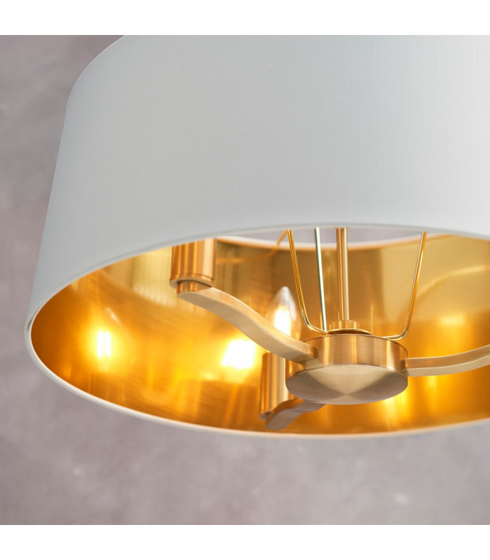 Harvey 3 Light Ceiling Pendant Satin Brushed Gold-6