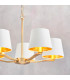 Harvey 5 Light Multi Arm Ceiling Pendant Satin Brushed Gold-2