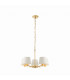 Harvey 5 Light Multi Arm Ceiling Pendant Satin Brushed Gold-6