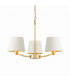 Harvey 3 Light Multi Arm Ceiling Pendant Satin Brushed Gold