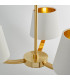 Harvey 3 Light Multi Arm Ceiling Pendant Satin Brushed Gold-5