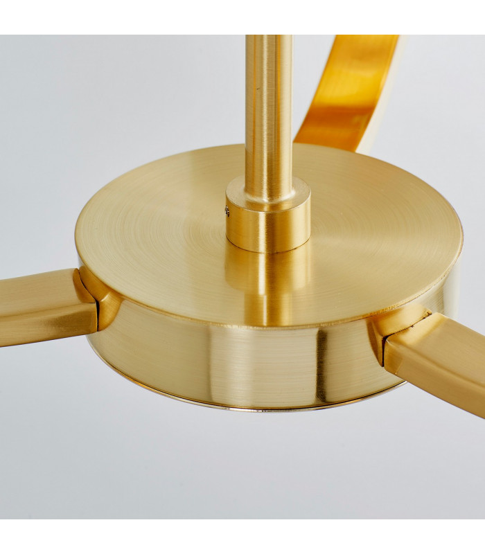 Harvey 3 Light Multi Arm Ceiling Pendant Satin Brushed Gold-6
