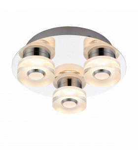 Rita 3 Light Bathroom Flush Ceiling Light Chrome
