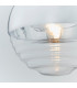 Paloma 1 Light Globe Ceiling Pendant Clear Ribbed Glass-4
