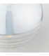 Paloma 1 Light Globe Ceiling Pendant Clear Ribbed Glass-6