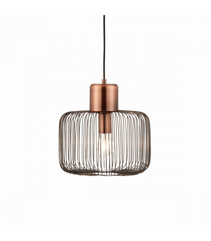 Nicola 1 Light Ceiling Wire Pendant Antique Copper