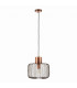 Nicola Cylindrical 1 Light Ceiling Wire Pendant Antique Copper, E27
