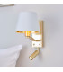 Harvey 1 Light Indoor Wall Light Satin Brushed Gold-1