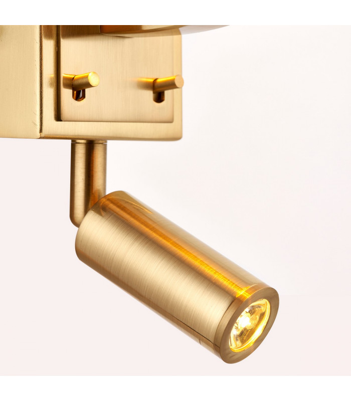 Harvey 1 Light Indoor Wall Light Satin Brushed Gold-3