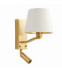 Harvey 1 Light Indoor Wall Light Satin Brushed Gold-6