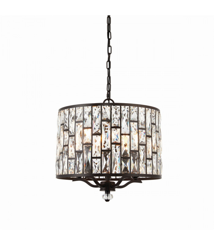 Belle 5 Light Ceiling Pendant Dark Bronze