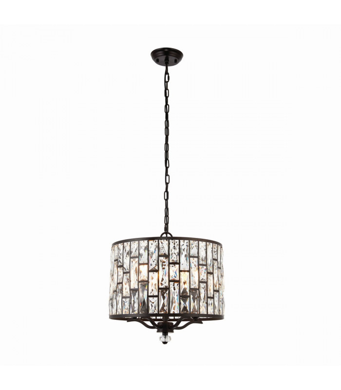 Belle 5 Light Ceiling Pendant Dark Bronze-5