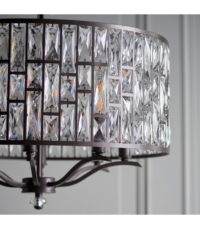 Belle 8 Light Ceiling Pendant Dark Bronze-4