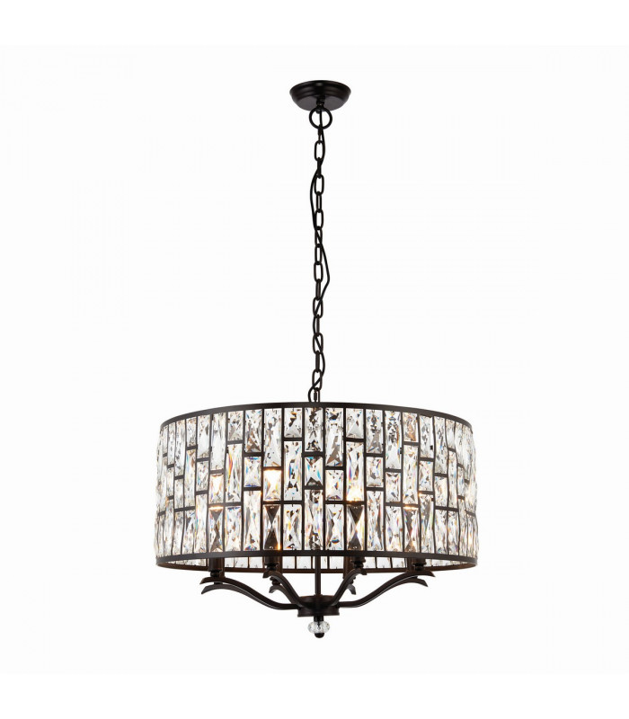 Belle 8 Light Ceiling Pendant Dark Bronze-5