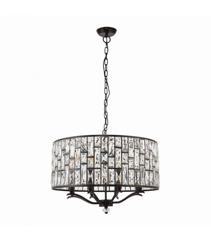 Belle 8 Light Ceiling Pendant Dark Bronze-6