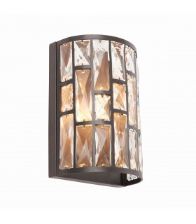Belle 1 Light Indoor Wall Light Dark Bronze