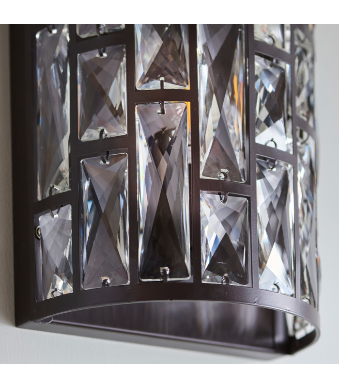 Belle 1 Light Indoor Wall Light Dark Bronze-4
